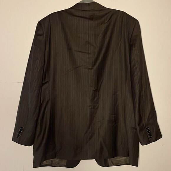 Jones New York Collection- Wool & Cashmere Blend Brown Sportcoat Blazer Size 46R - Picture 2 of 10